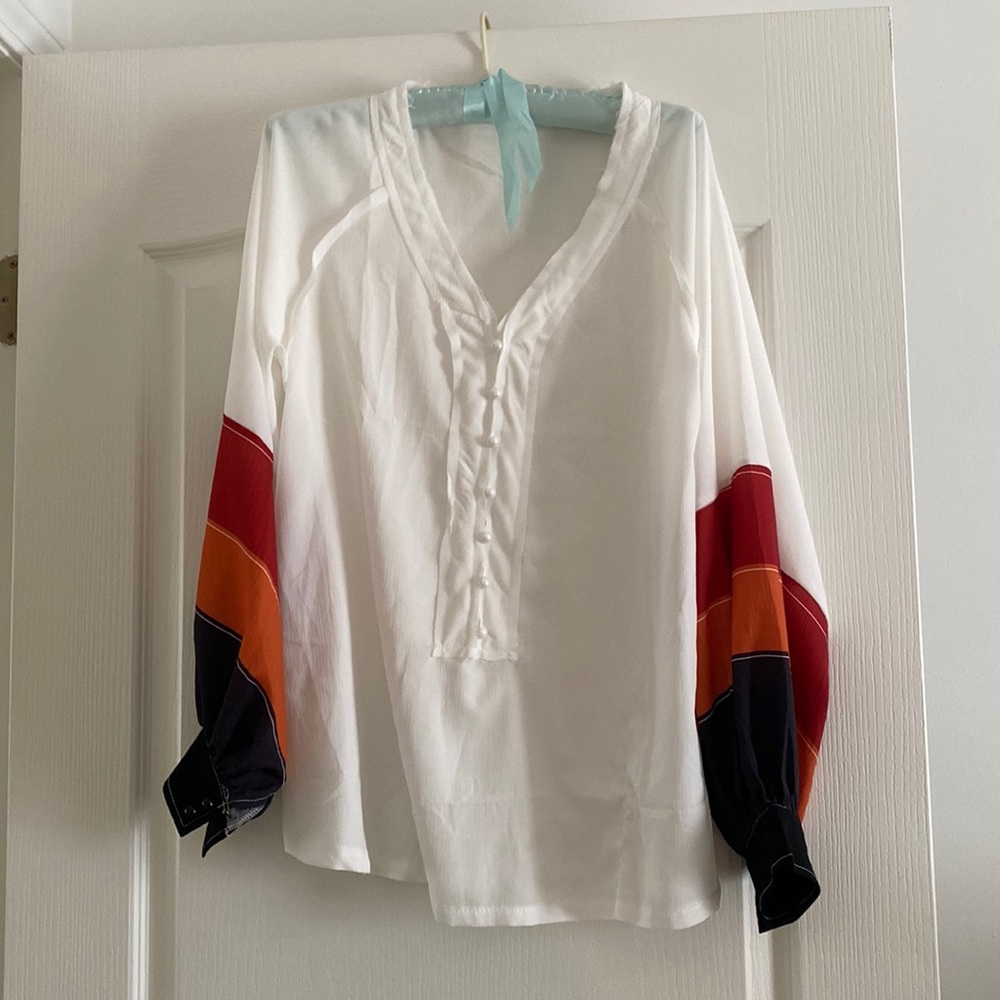 Balloon sleeve blouse